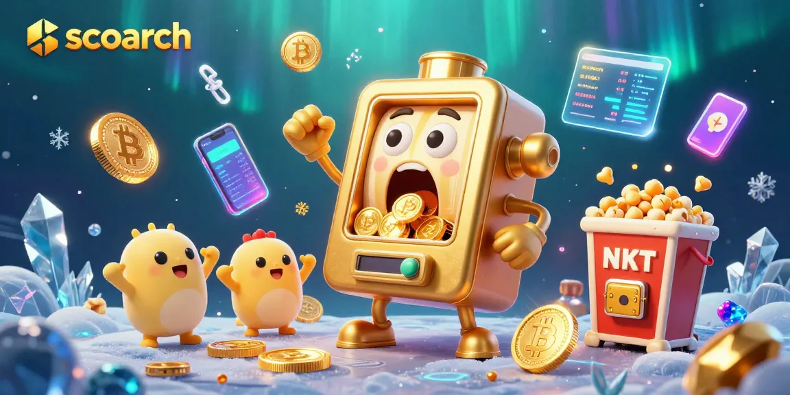 Engage in thrilling gameplay with scoarch's golden slot machine hitting a jackpot, symbolizing easy wins.