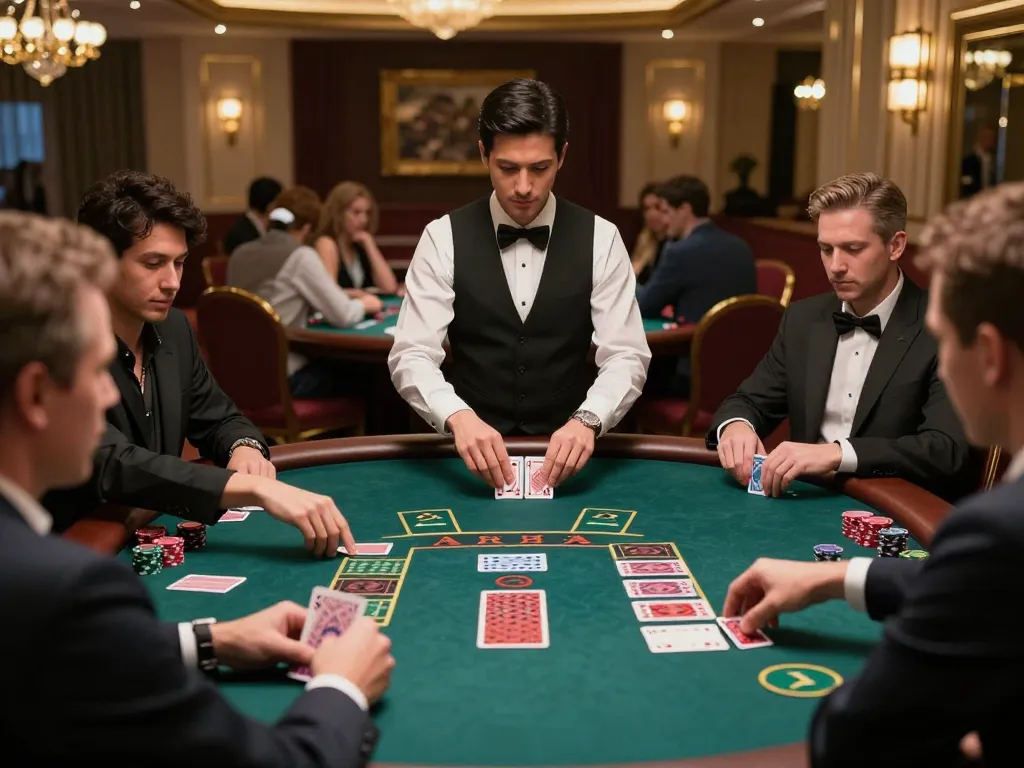 Experience the strategic excitement of blackjack at 23 win casino table.