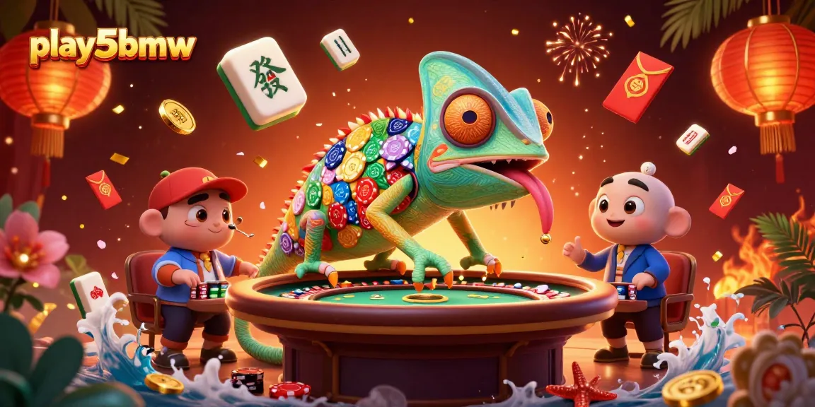 Experience thrilling gameplay at play5bmw with an immense chameleon casino owner amidst dynamic casino elements.