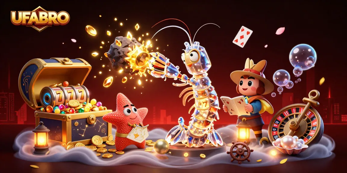 Engage in thrilling slot action with UFABRO's immersive gaming universe featuring vivid characters and dynamic elements.