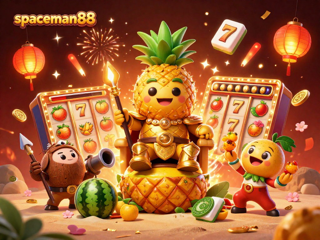 Engage with the thrilling world of slots using spaceman88, featuring vibrant characters and jackpot reels.