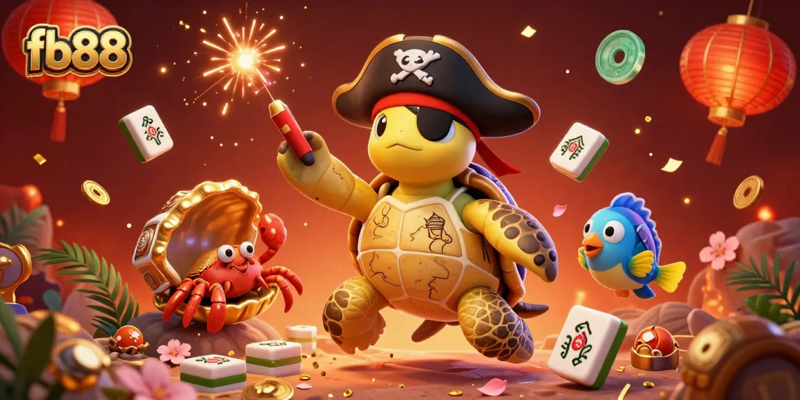 Engage in vibrant gaming adventures with fb88 featuring pirate turtle treasures and festive underwater elements.