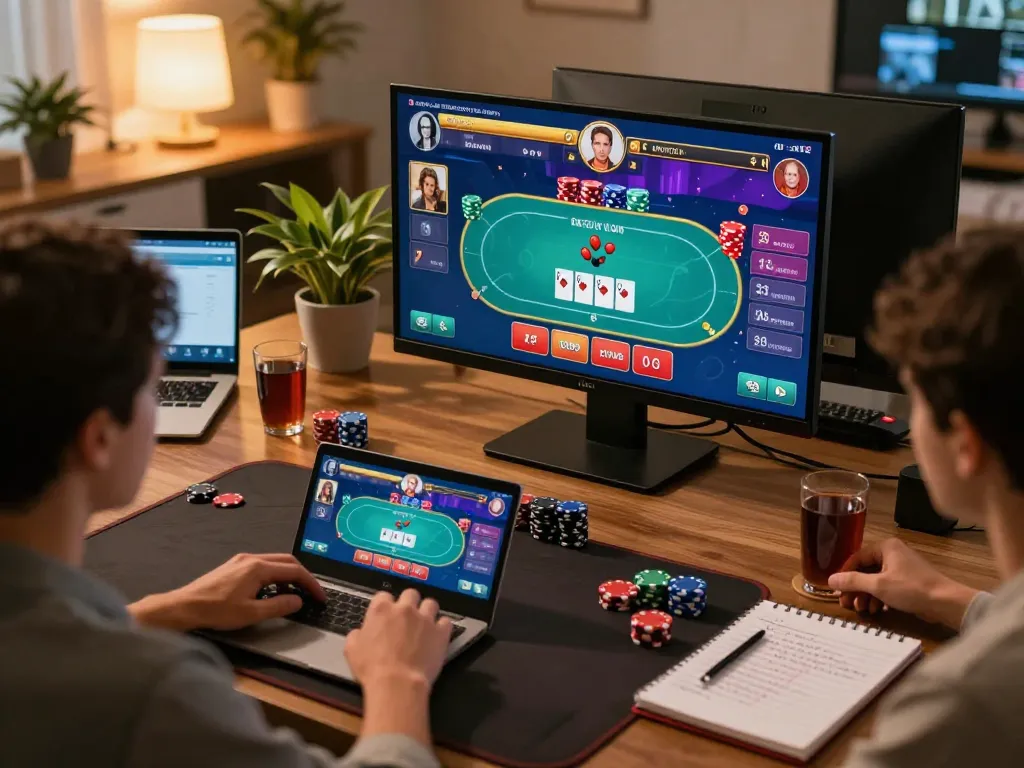 Engaging online poker gameplay on 789 club platform with vibrant visuals and strategic betting.