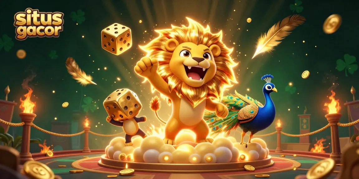 Experience situs gacor with vibrant 3D casino illustration featuring playful elements and exciting energy.