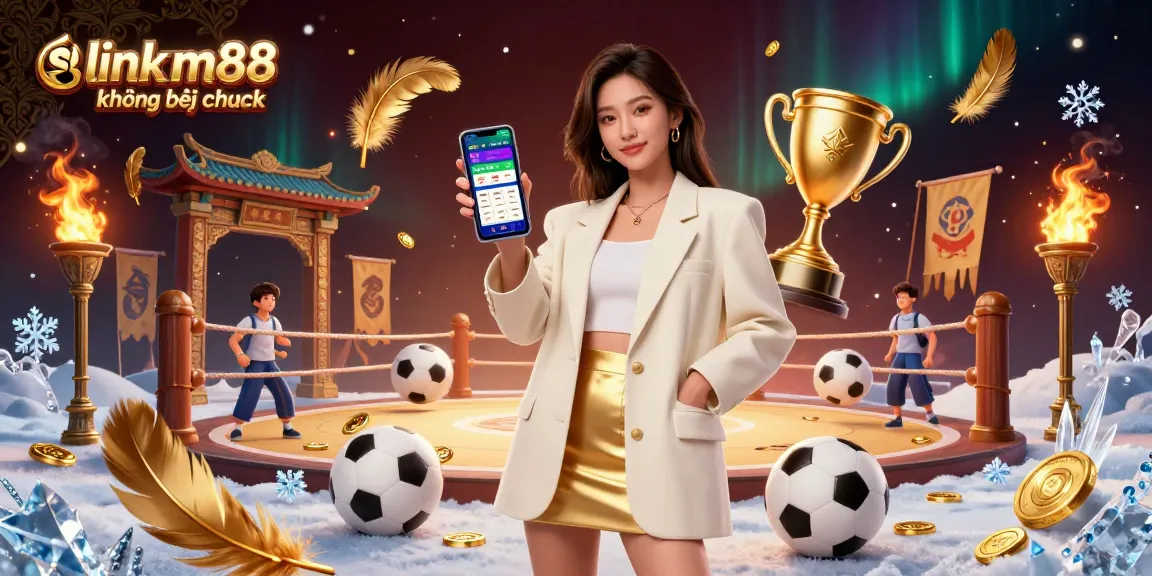 Đặt cược với link m88 không bị chặn, với hình ảnh một phụ nữ châu Á tham gia vào cá cược thể thao.