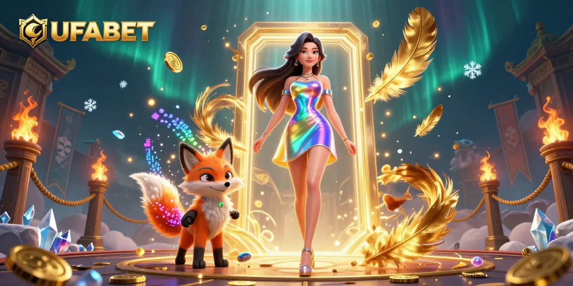 Discover exciting gaming at UFABET with thrilling 3D characters and vibrant casino elements.