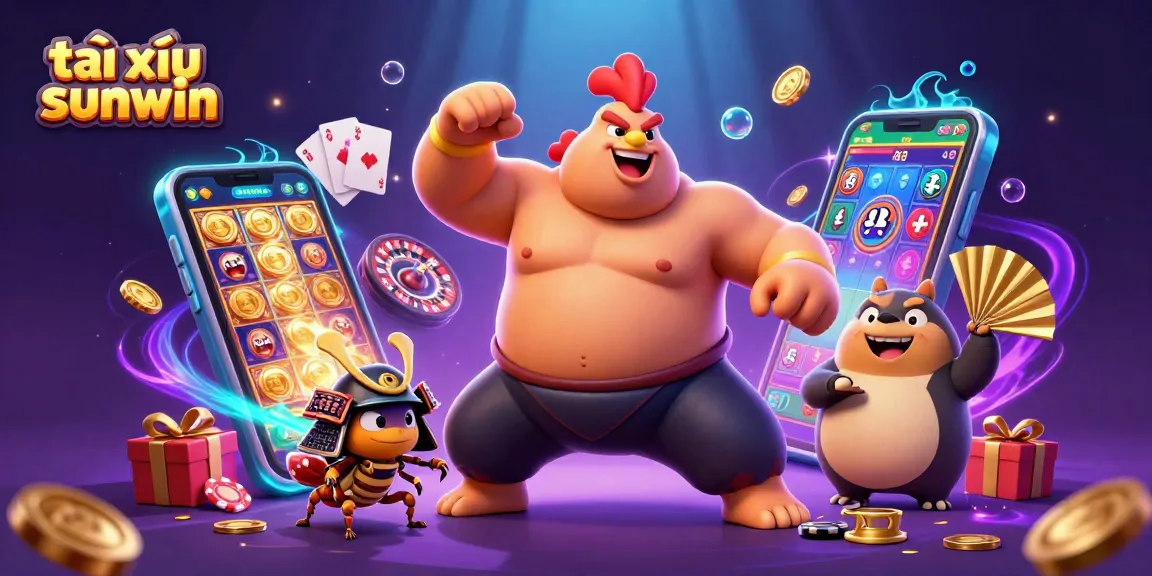 Experience the excitement of tài xỉu sunwin with vibrant characters and dynamic game elements.
