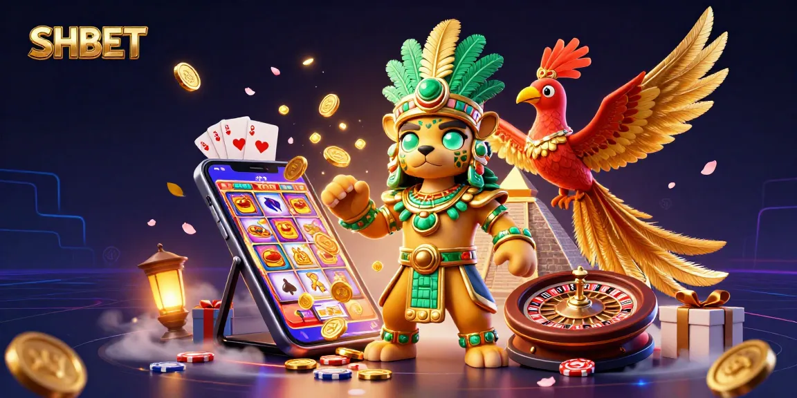 Spin colorful reels and win with SHBET, featuring a Mayan jaguar priest and golden treasures.
