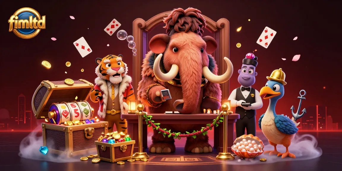 Enjoy thrilling gameplay at fimltd with a lively casino scene featuring unique characters and vibrant visual effects.