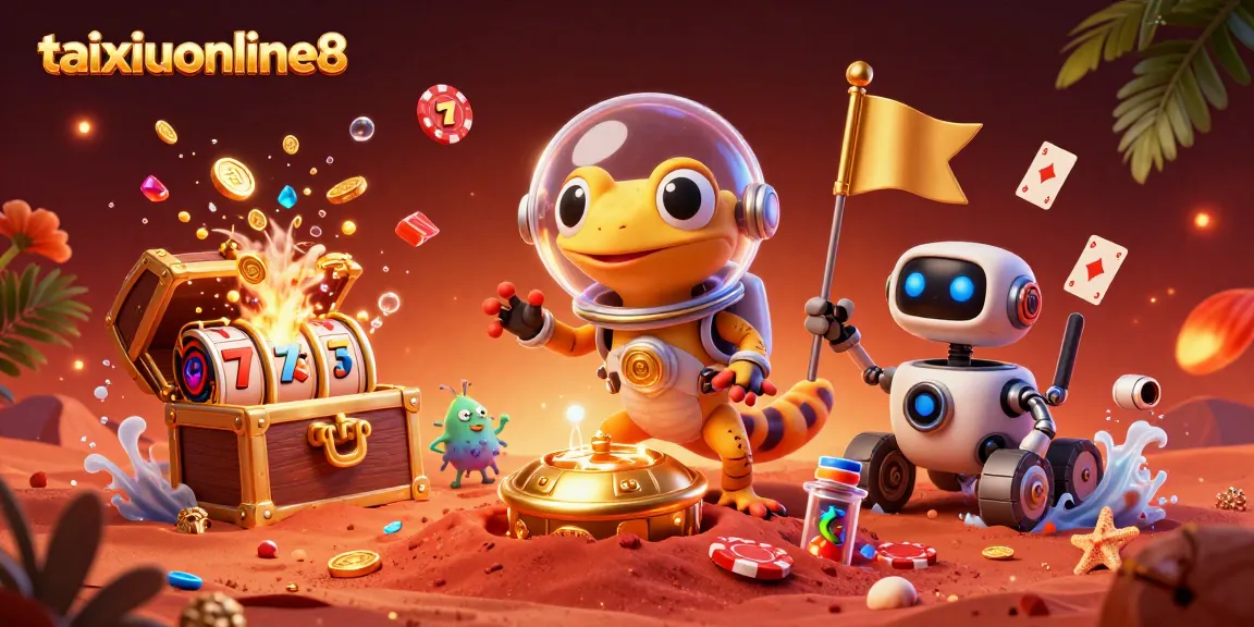 Experience exhilarating gameplay at taixiuonline8's vibrant golden casino on Mars.