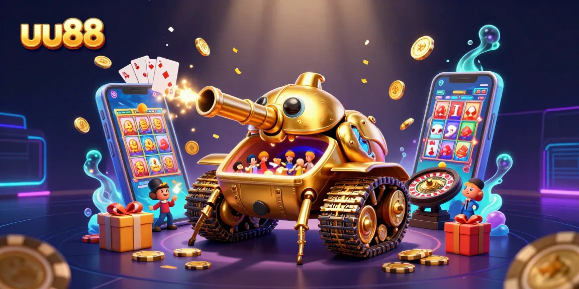 Experience excitement with uu88 in an illustrated casino world full of action, games, and golden rewards.