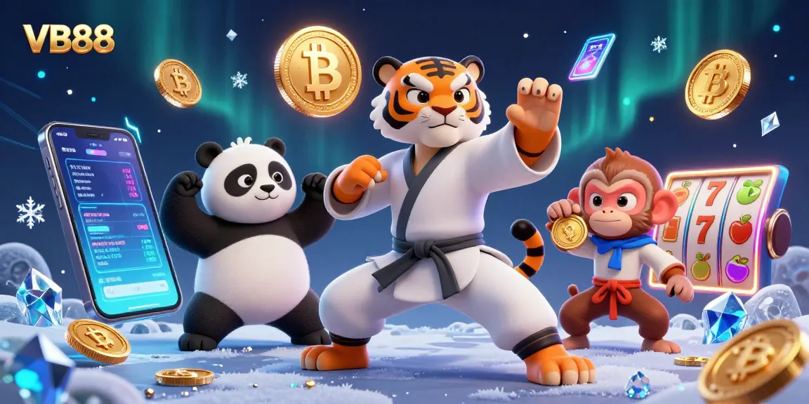 Experience winning strategies at VB88 with dynamic casino action featuring fun characters and tokens.