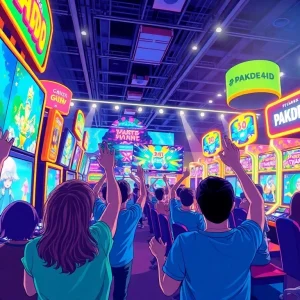 Nikmati keseruan bermain PAKDE4D game dengan pemain antusias di suasana meriah.