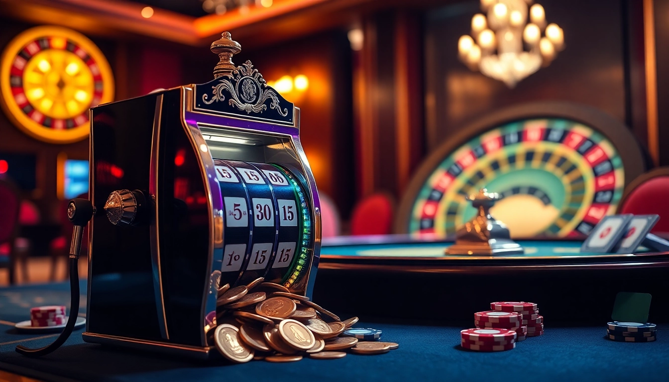 Experience the excitement of slot online terpercaya with vibrant casino visuals and thrilling gameplay.